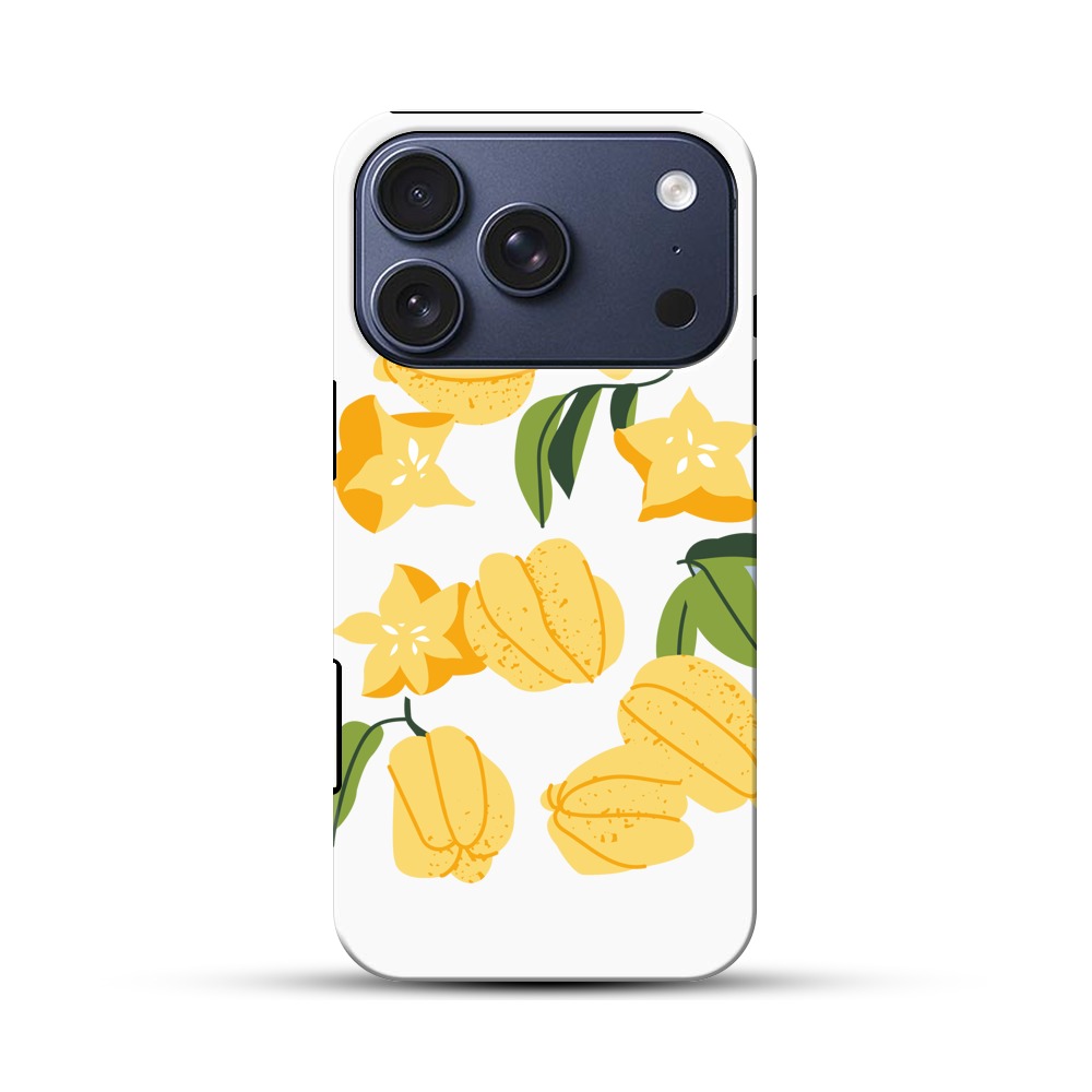 黄色のフルーツ iPhone 17 Proオリジナルハ耐衝撃ケース