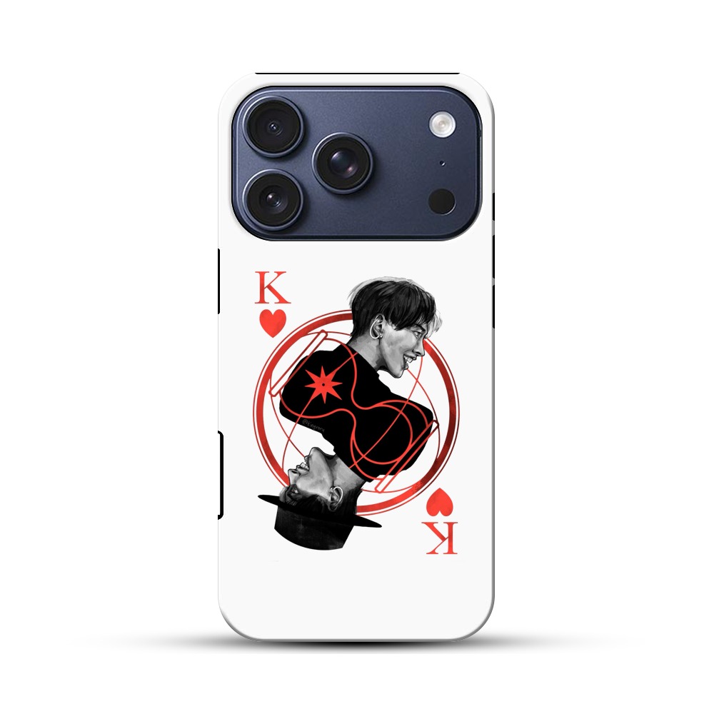 キングのカードイラスト iPhone 17 Proオリジナルハ耐衝撃ケース