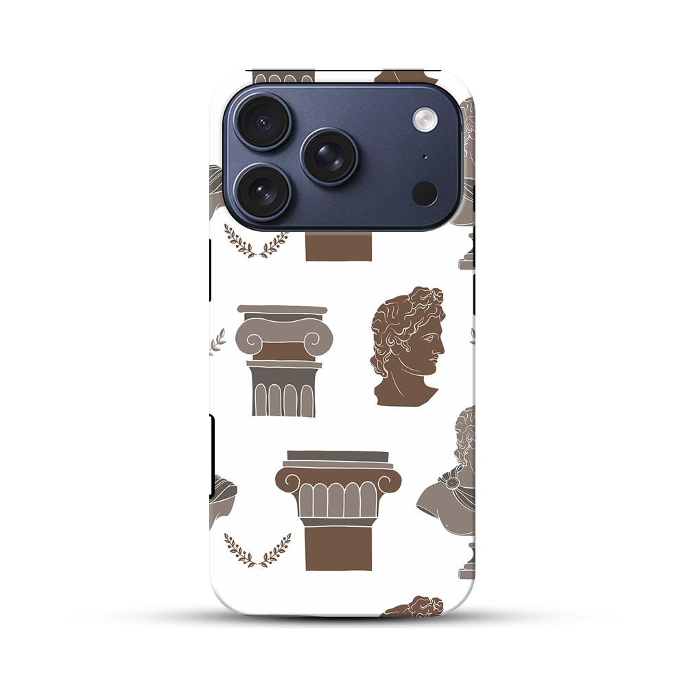 古代ギリシャの彫刻パターン iPhone 17 Proオリジナルハ耐衝撃ケース