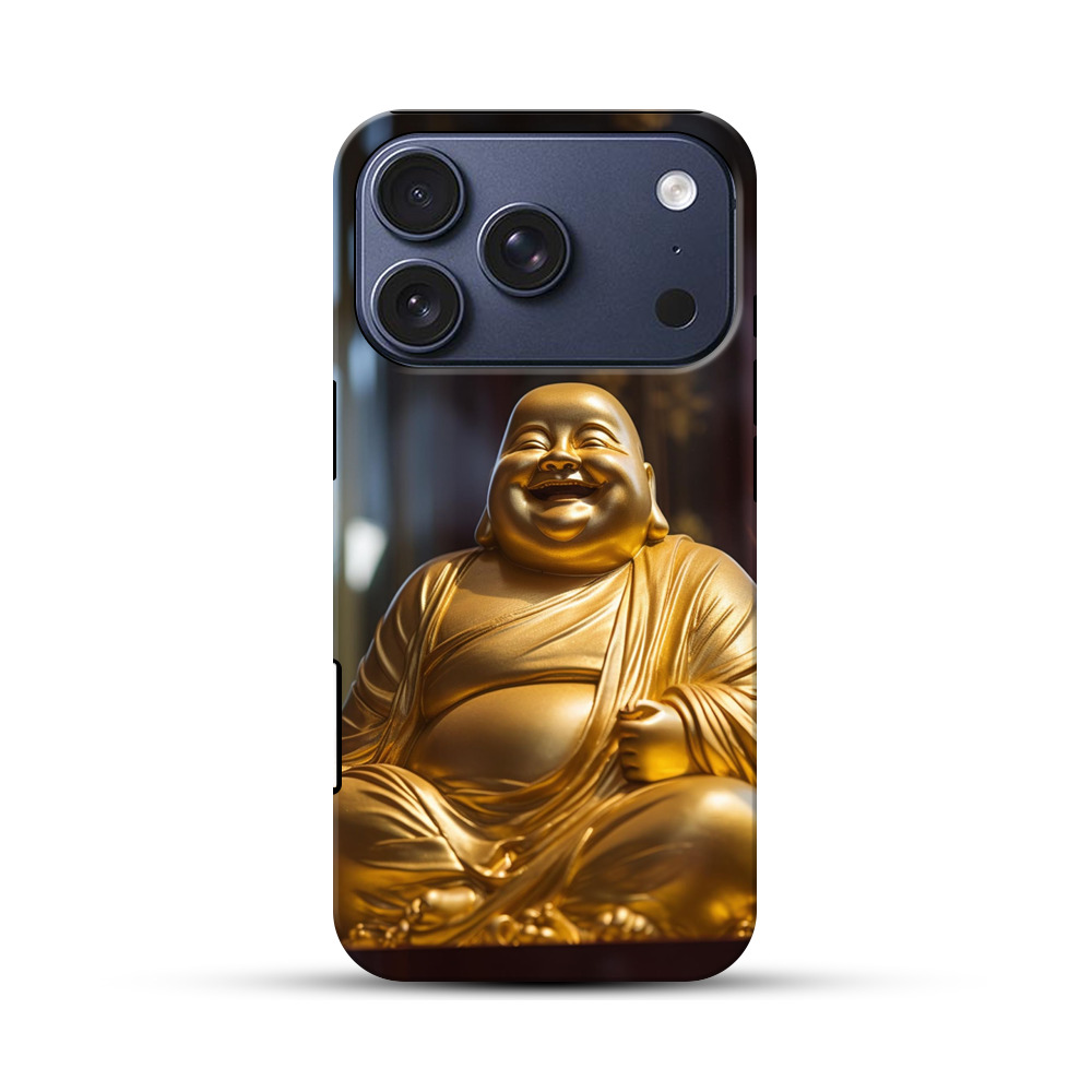 黄金色の笑う仏像 iPhone 17 Proオリジナルハ耐衝撃ケース