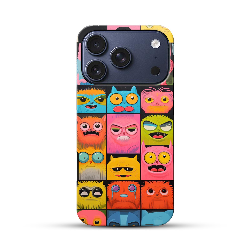 個性的動物キャラクター iPhone 17 Proオリジナルハ耐衝撃ケース