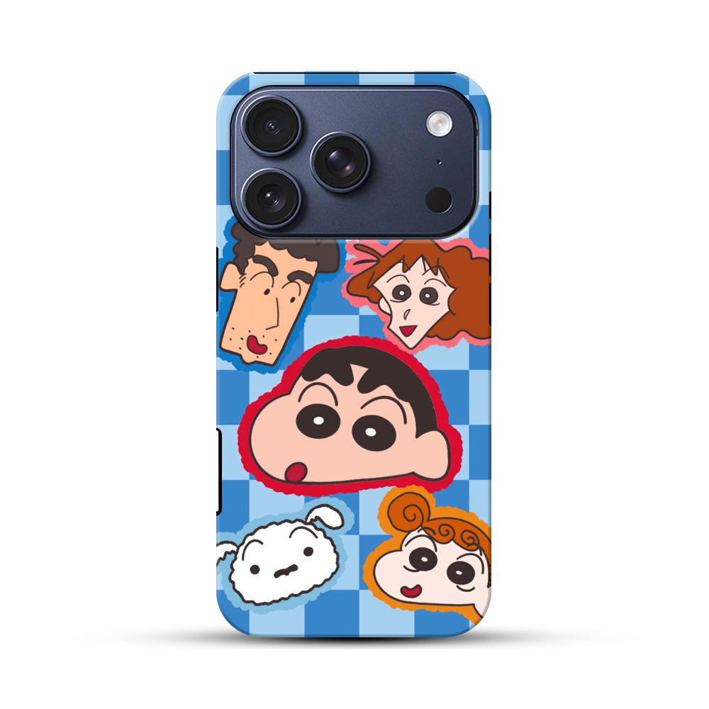 クレヨンしんちゃん顔集合 iPhone 17 Proオリジナルハ耐衝撃ケース