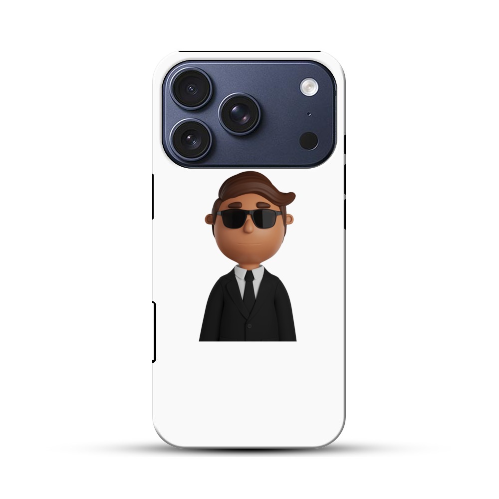 クールな男性キャラクター iPhone 17 Proオリジナルハ耐衝撃ケース