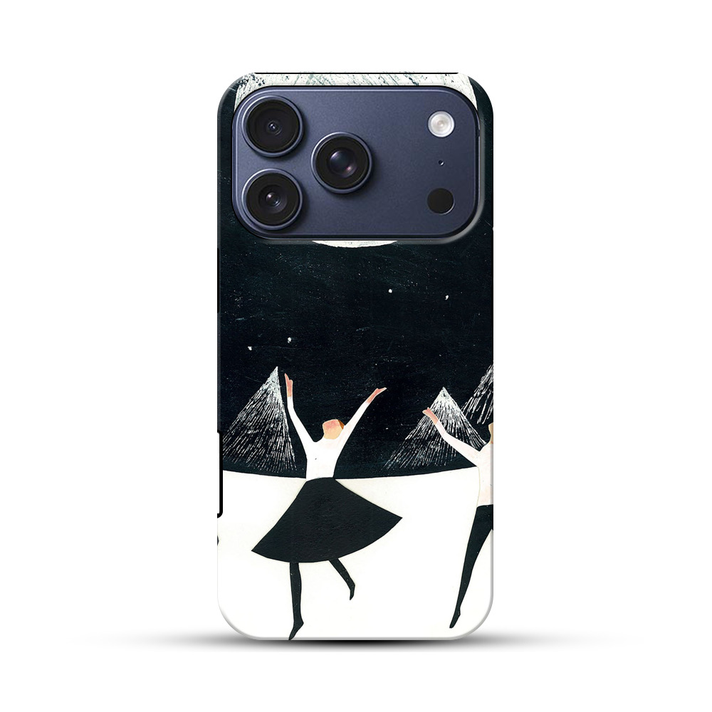 満月の夜に踊る三人 iPhone 17 Proオリジナルハ耐衝撃ケース