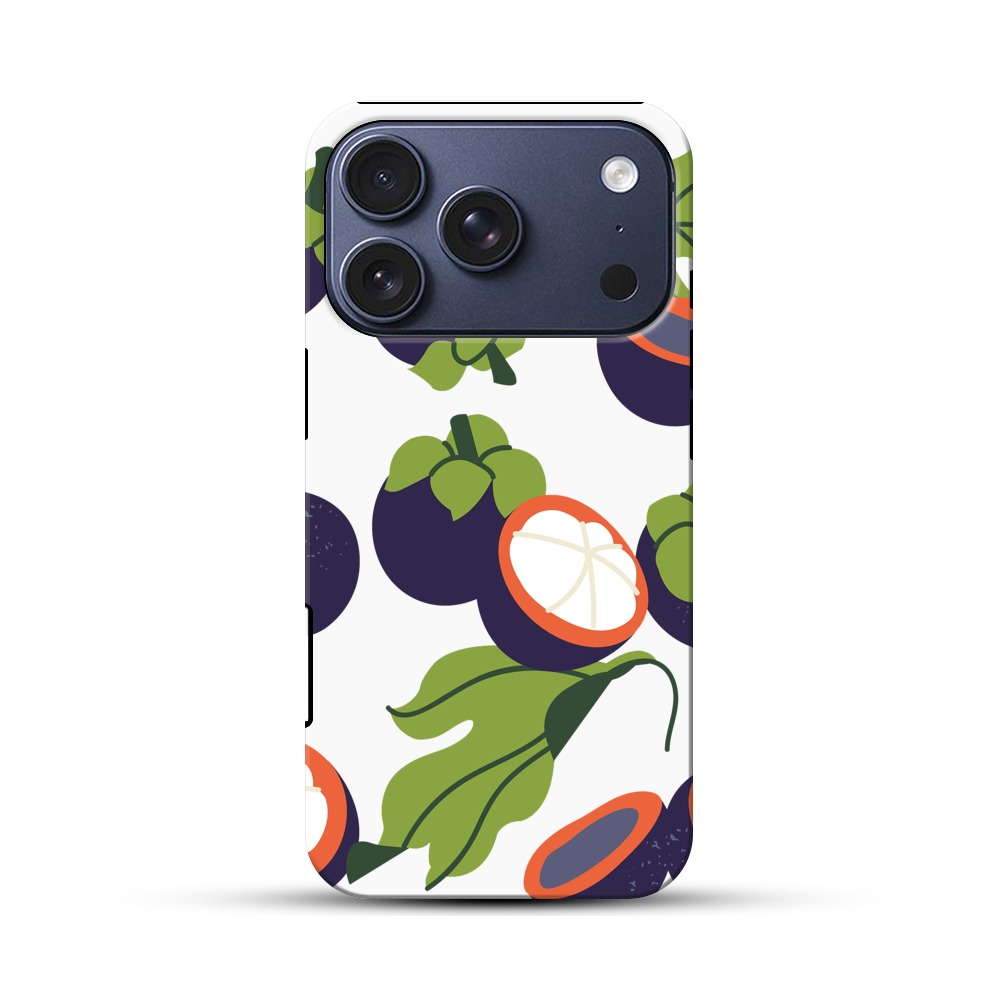 マンゴスチンのイラスト iPhone 17 Proオリジナルハ耐衝撃ケース