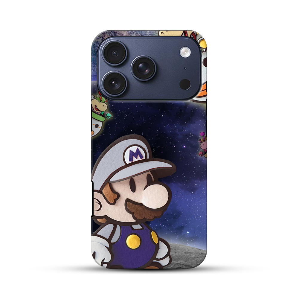 宇宙のマリオとクッパジュニア iPhone 17 Proオリジナルハ耐衝撃ケース