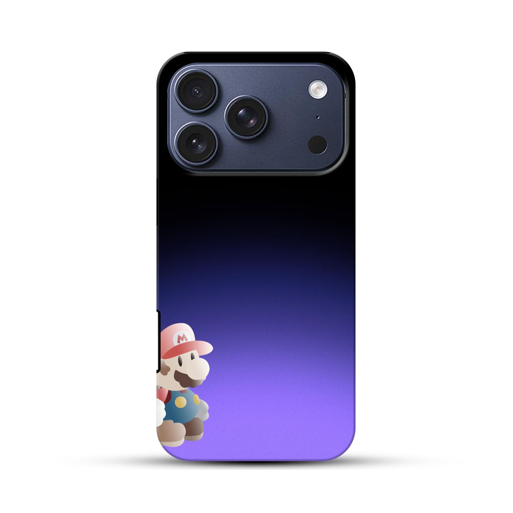 マリオシルエットデザイン iPhone 17 Proオリジナルハ耐衝撃ケース