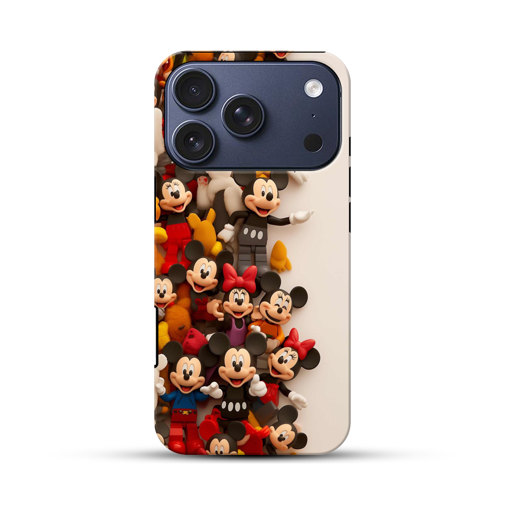 ミッキーマウス集合フィギュア iPhone 17 Proオリジナルハ耐衝撃ケース