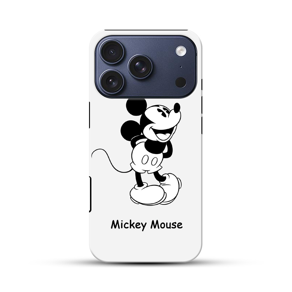 モノクロミッキー iPhone 17 Proオリジナルハ耐衝撃ケース