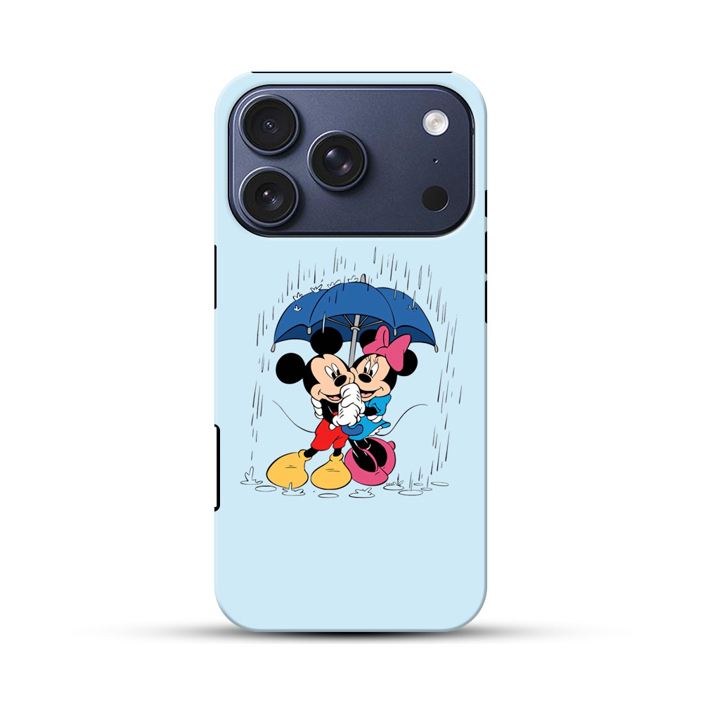 ミッキーとミニーの雨 iPhone 17 Proオリジナルハ耐衝撃ケース