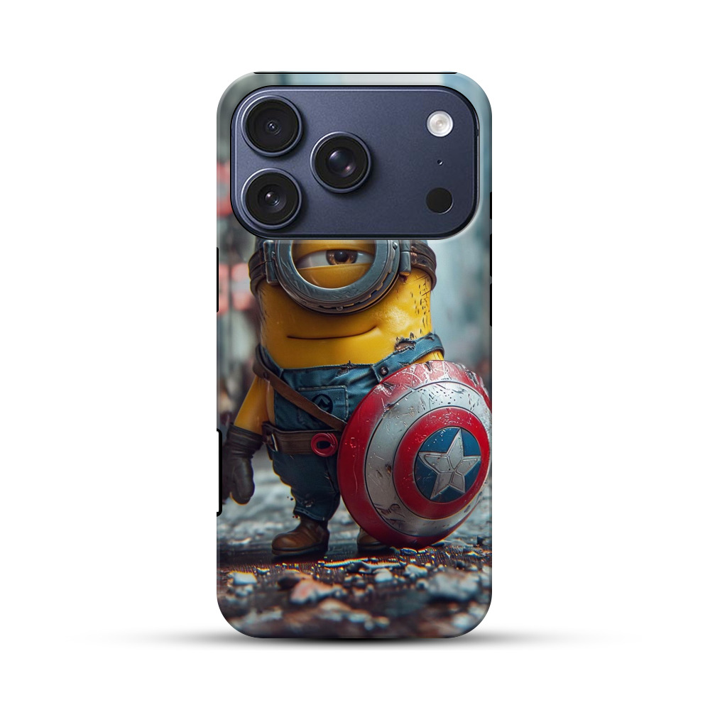 キャプテン風ミニオン iPhone 17 Proオリジナルハ耐衝撃ケース