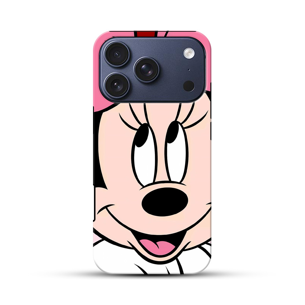 ミニーマウスの顔アップ iPhone 17 Proオリジナルハ耐衝撃ケース