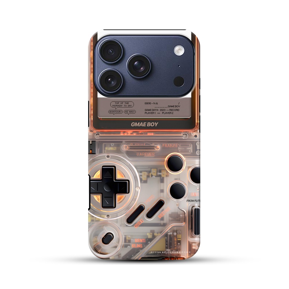 未来風透明ゲーム機 iPhone 17 Proオリジナルハ耐衝撃ケース