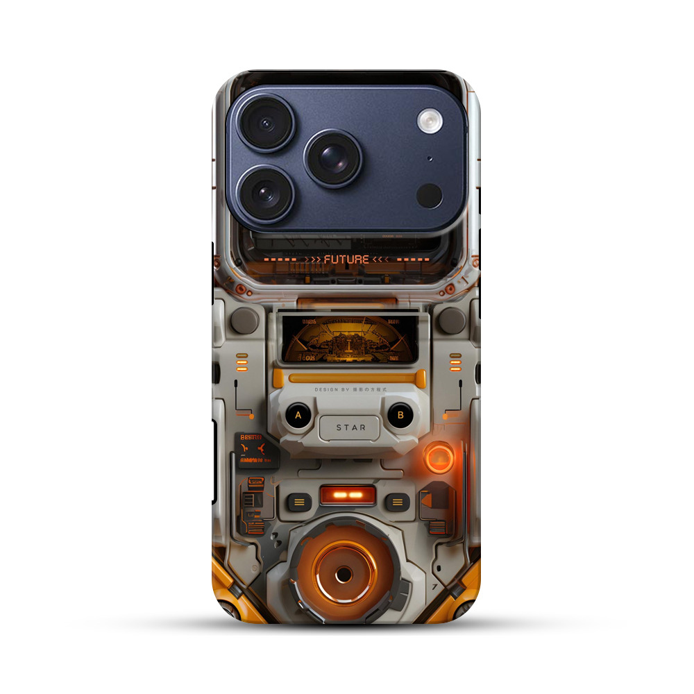 未来的レトロデザイン iPhone 17 Proオリジナルハ耐衝撃ケース