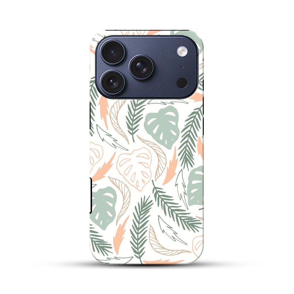 ナチュラルリーフパターン iPhone 17 Proオリジナルハ耐衝撃ケース