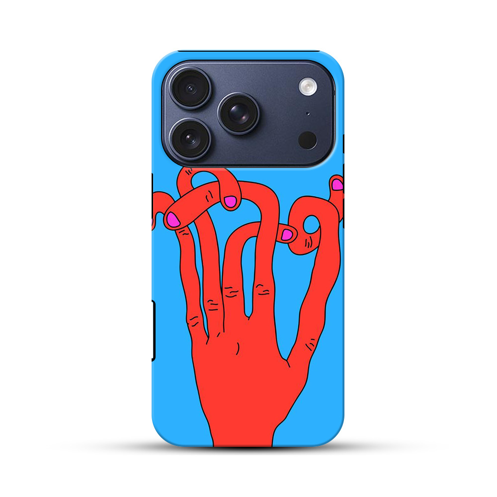 ねじれた赤い手 iPhone 17 Proオリジナルハ耐衝撃ケース