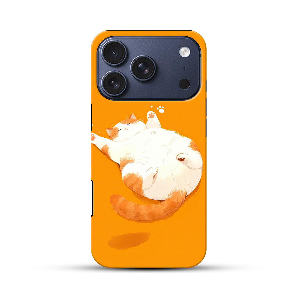 お腹を見せる猫 iPhone 17 Proオリジナルハ耐衝撃ケース