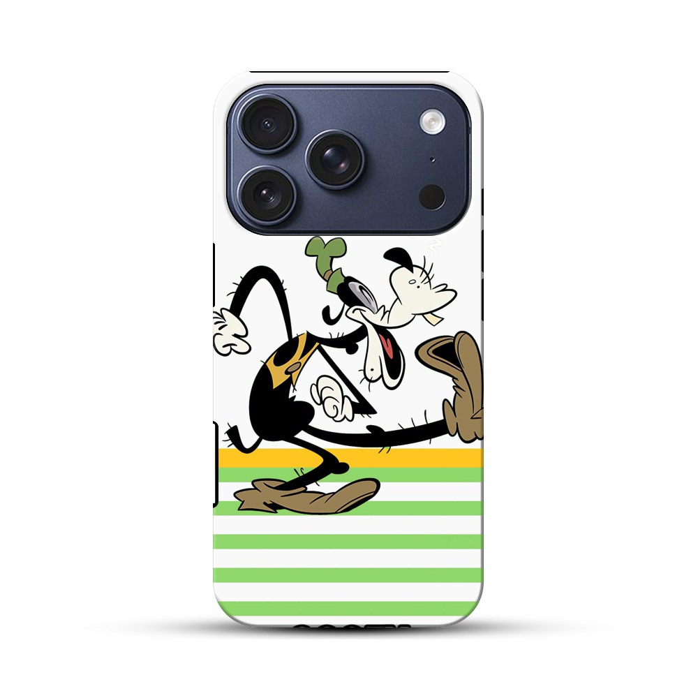 眠るコミカルキャラ iPhone 17 Proオリジナルハ耐衝撃ケース