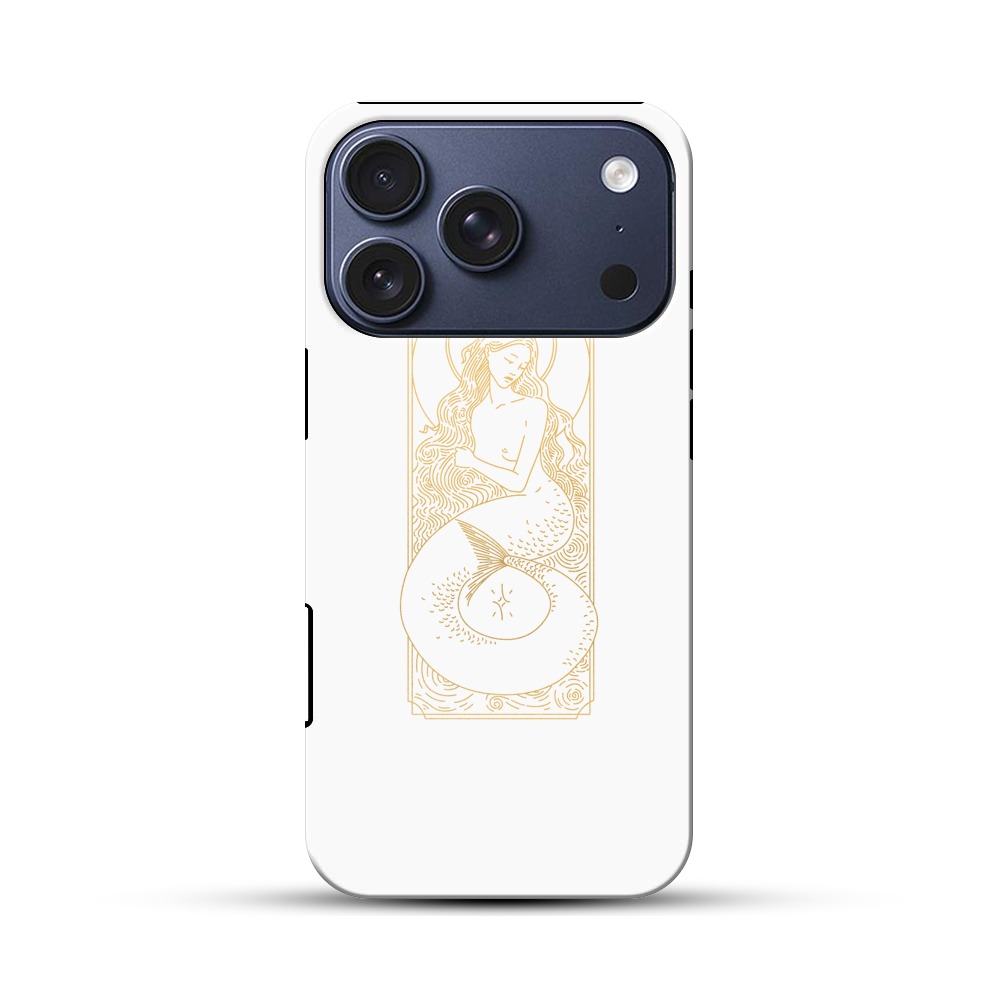 人魚のイラスト iPhone 17 Proオリジナルハ耐衝撃ケース