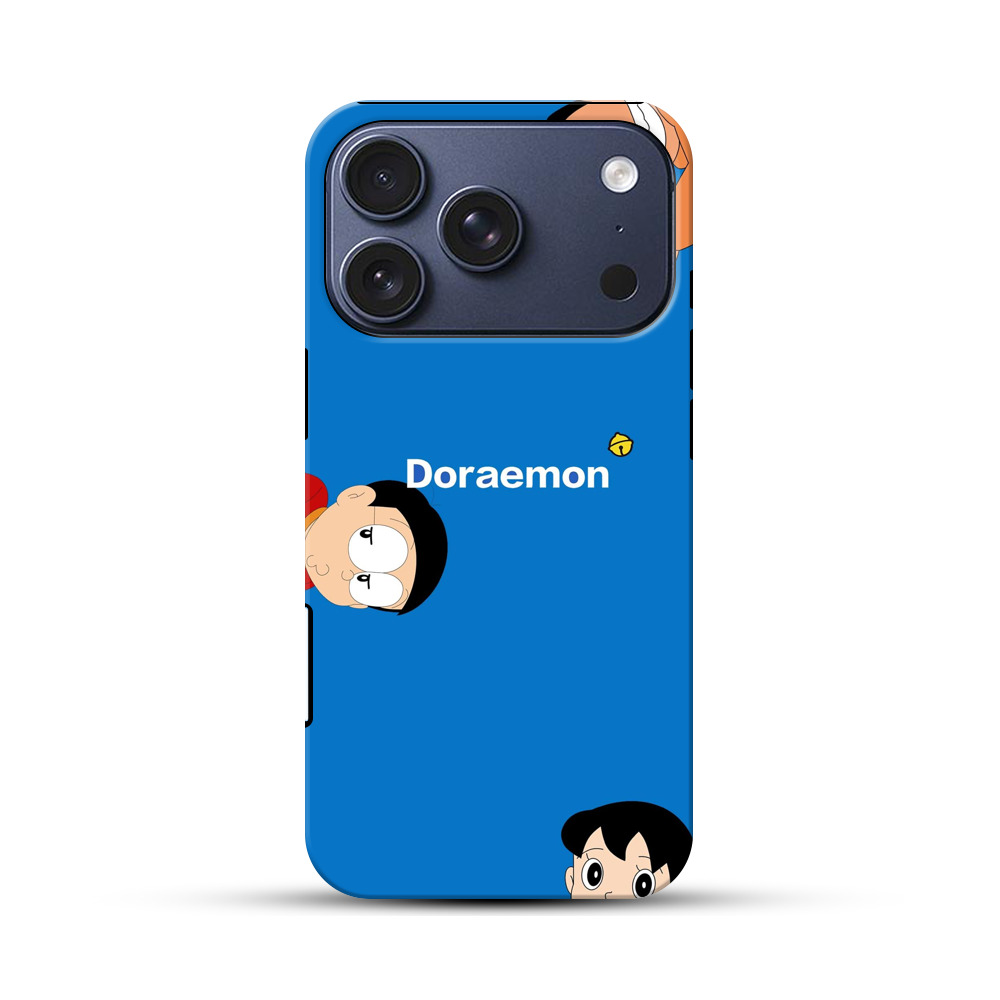 のび太と鈴のシンプル背景 iPhone 17 Proオリジナルハ耐衝撃ケース