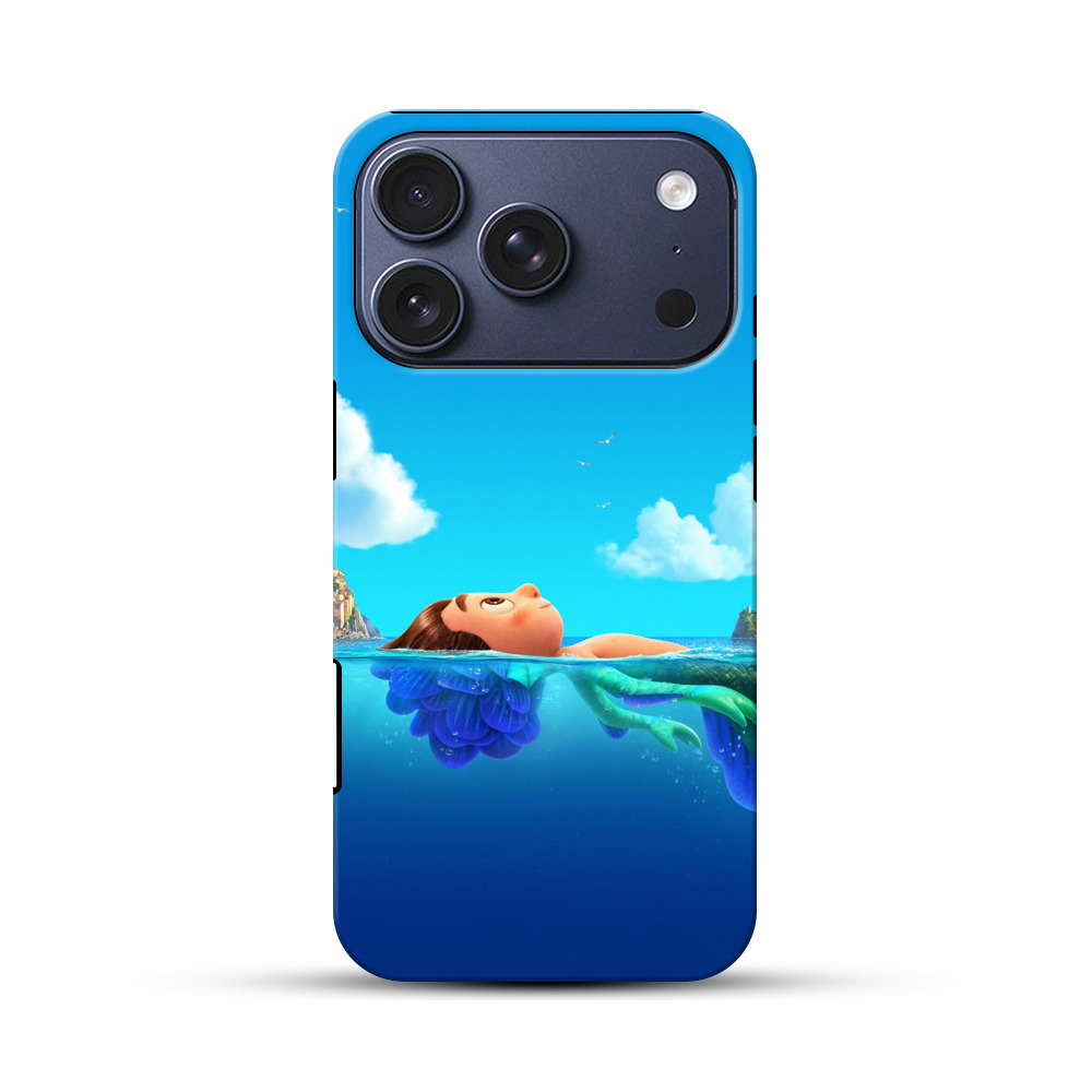 穏やかな海に浮かぶ子供 iPhone 17 Proオリジナルハ耐衝撃ケース