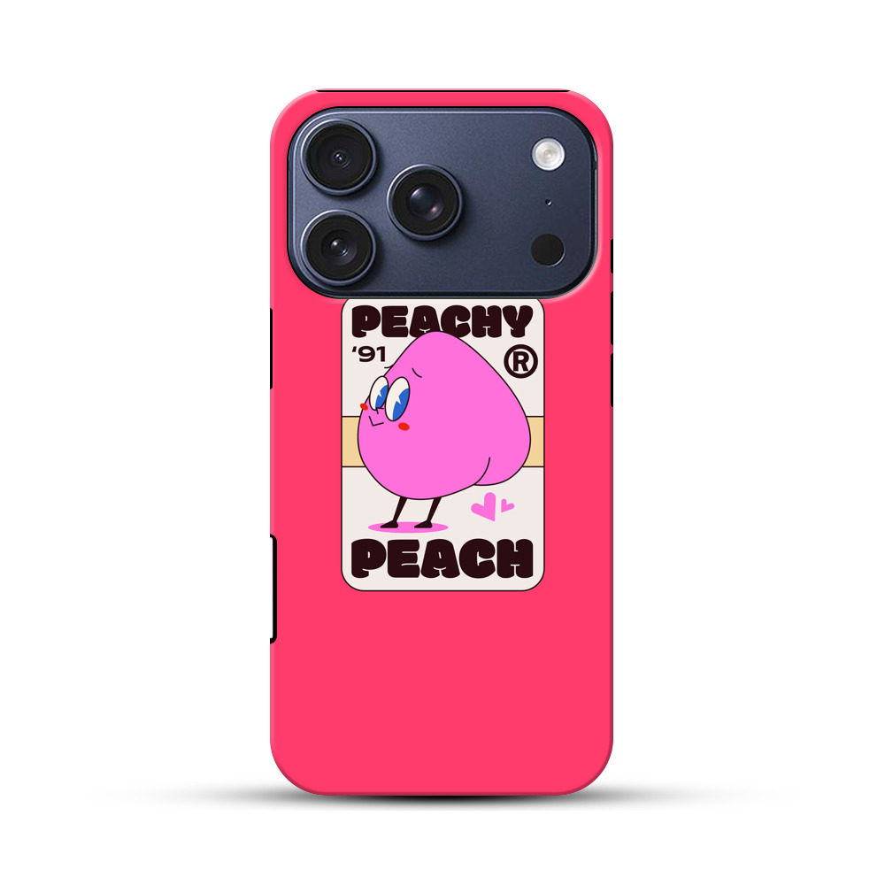 ピーチキャラクター iPhone 17 Proオリジナルハ耐衝撃ケース