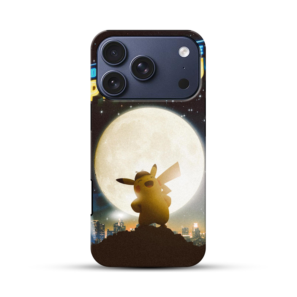 満月の探偵ピカチュウ iPhone 17 Proオリジナルハ耐衝撃ケース