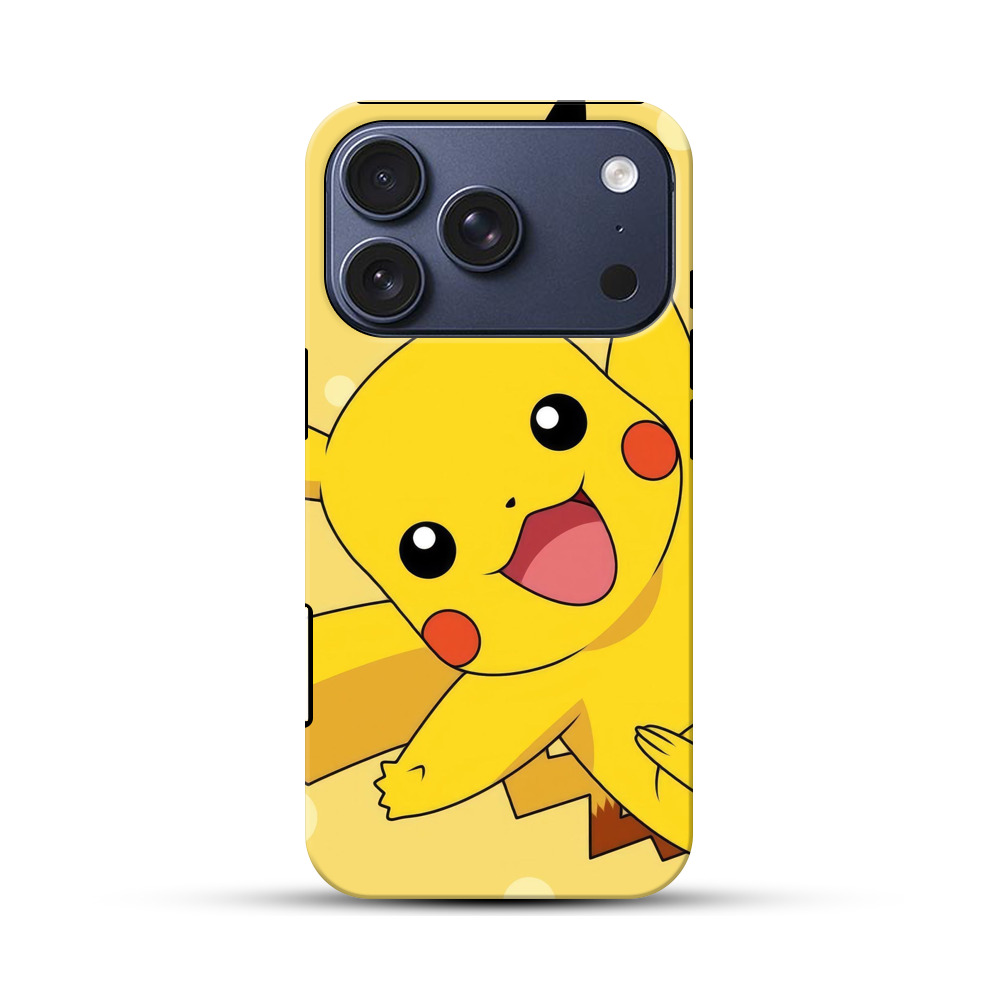 ピカチュウのアップ iPhone 17 Proオリジナルハ耐衝撃ケース