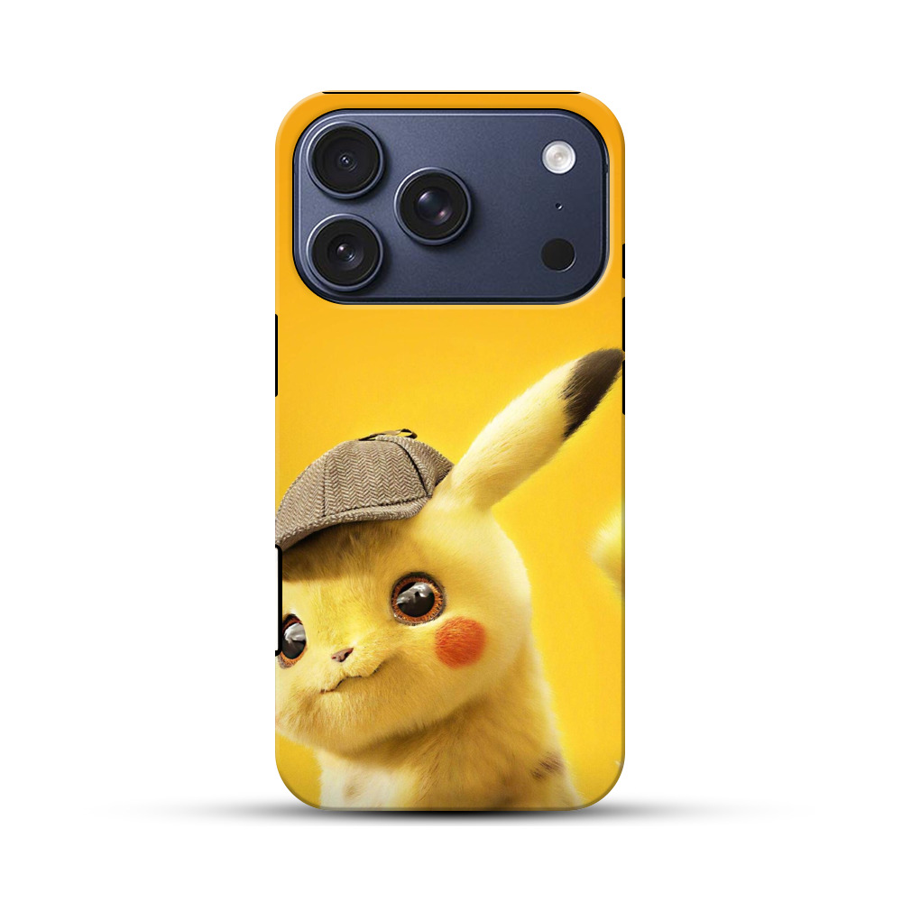 帽子のピカチュウの顔アップ iPhone 17 Proオリジナルハ耐衝撃ケース
