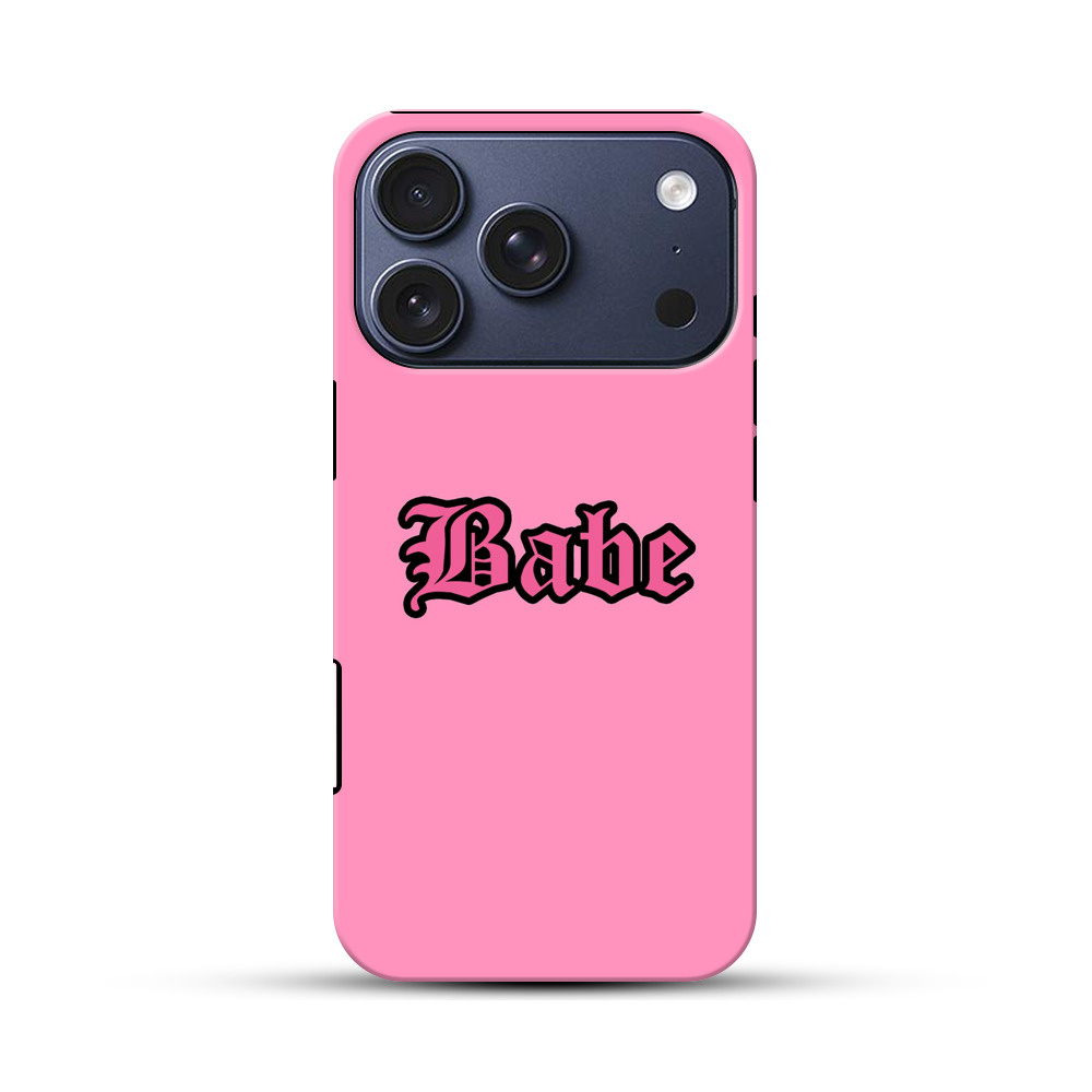 ピンク背景のベイブ文字 pink-babe ピンク背景のベイブ文字 pink-babe