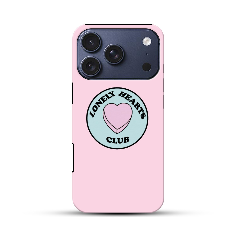 ピンクのハートとロゴ iPhone 17 Proオリジナルハ耐衝撃ケース