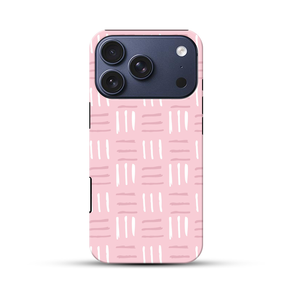 ピンクのパターン iPhone 17 Proオリジナルハ耐衝撃ケース