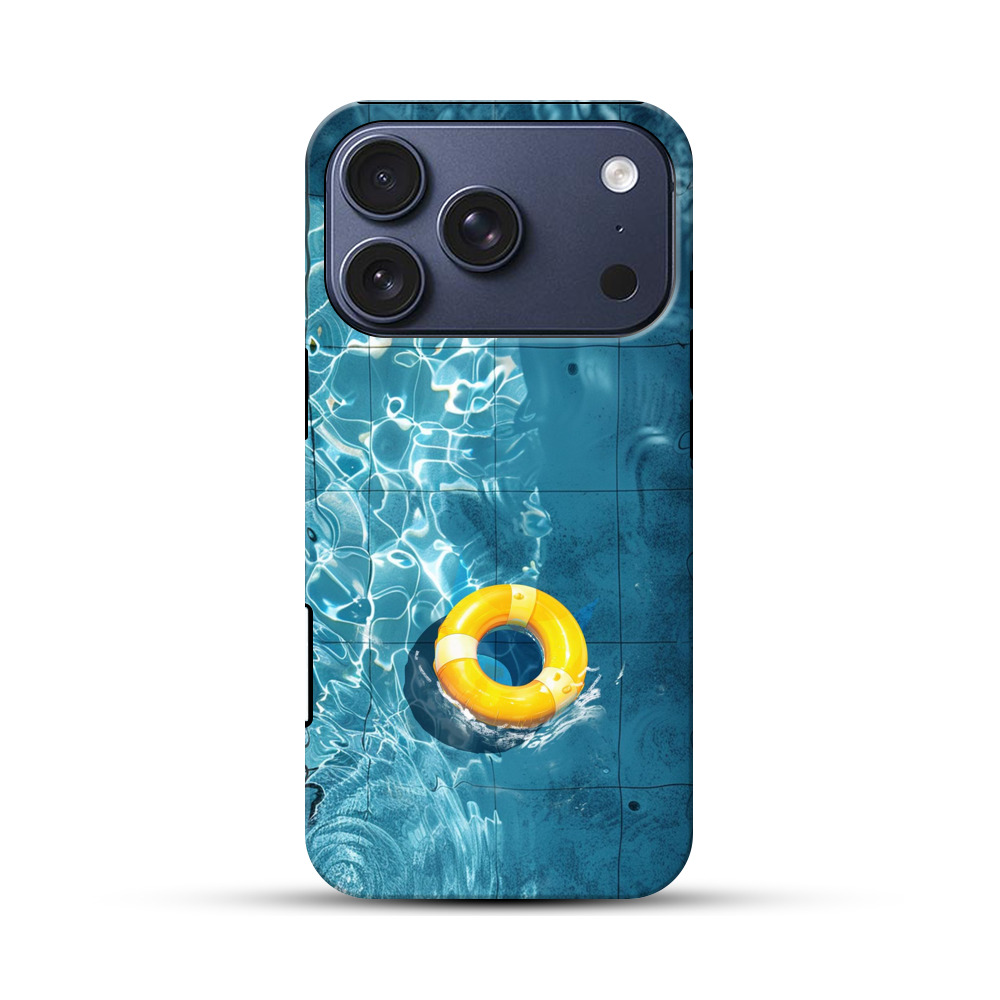 プールの浮き輪 iPhone 17 Proオリジナルハ耐衝撃ケース