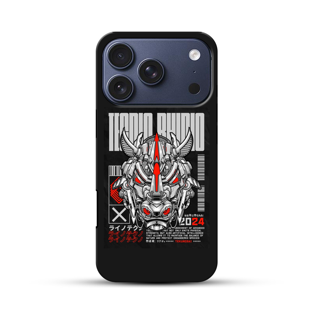 ライノサウルスのアート iPhone 17 Proオリジナルハ耐衝撃ケース