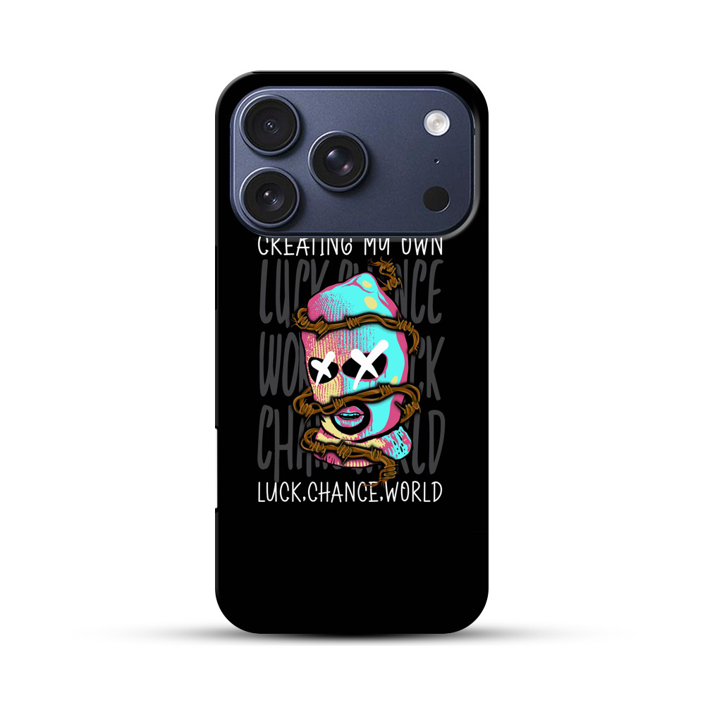 ラッキーコインと縄のイラスト iPhone 17 Proオリジナルハ耐衝撃ケース