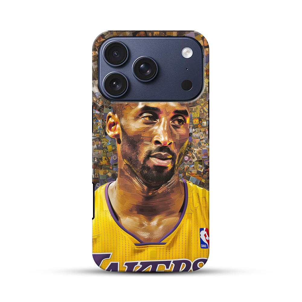 レイカーズのバスケット選手 iPhone 17 Proオリジナルハ耐衝撃ケース