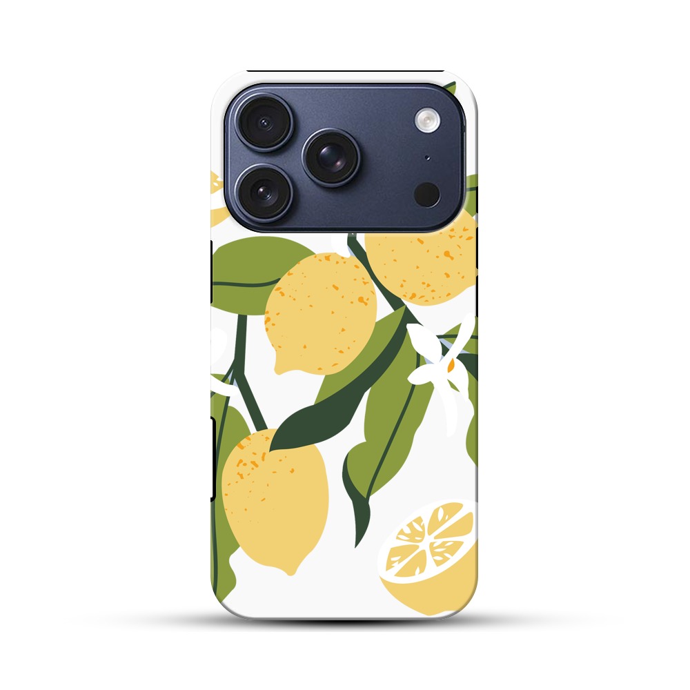 レモンのデザイン iPhone 17 Proオリジナルハ耐衝撃ケース