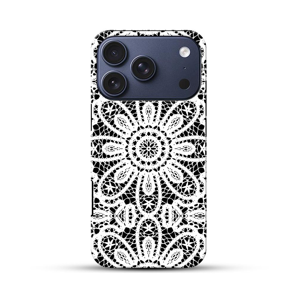 レース模様のパターン iPhone 17 Proオリジナルハ耐衝撃ケース