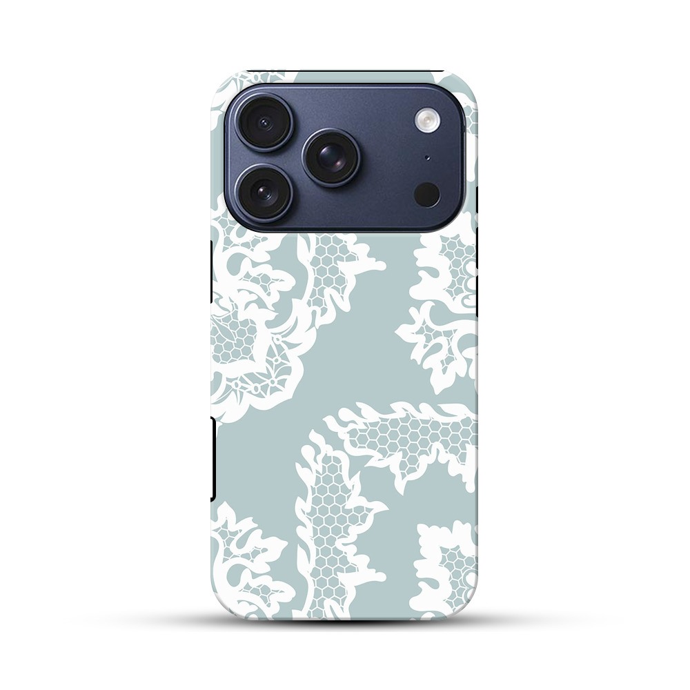 レースパターンの背景 iPhone 17 Proオリジナルハ耐衝撃ケース