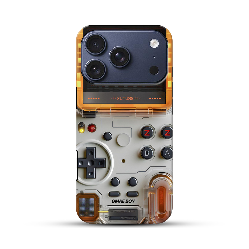 未来的ゲーム機ボタン iPhone 17 Proオリジナルハ耐衝撃ケース