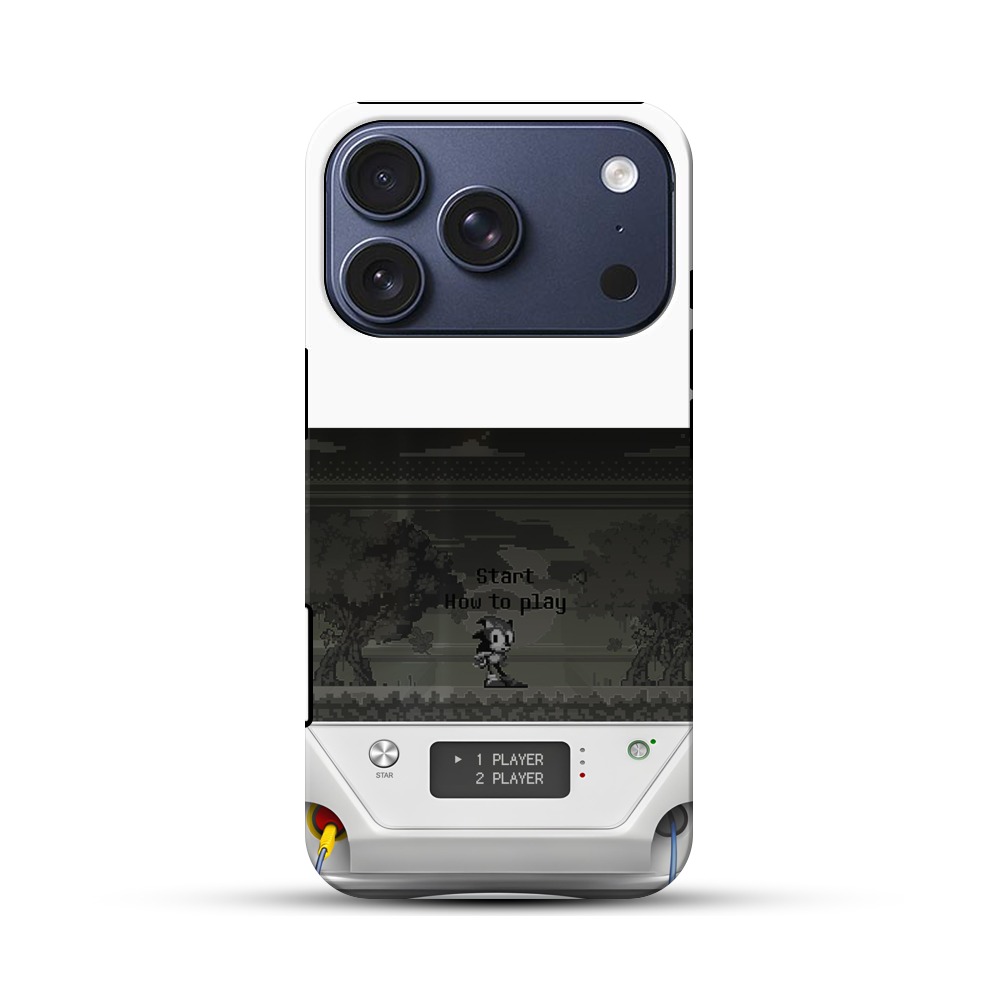 レトロゲーム画面風デザイン iPhone 17 Proオリジナルハ耐衝撃ケース