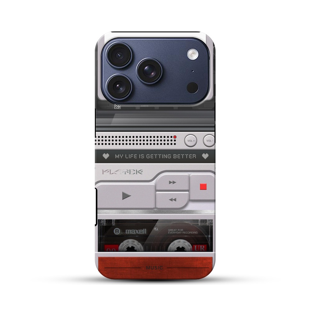 レトロカセットプレーヤー iPhone 17 Proオリジナルハ耐衝撃ケース