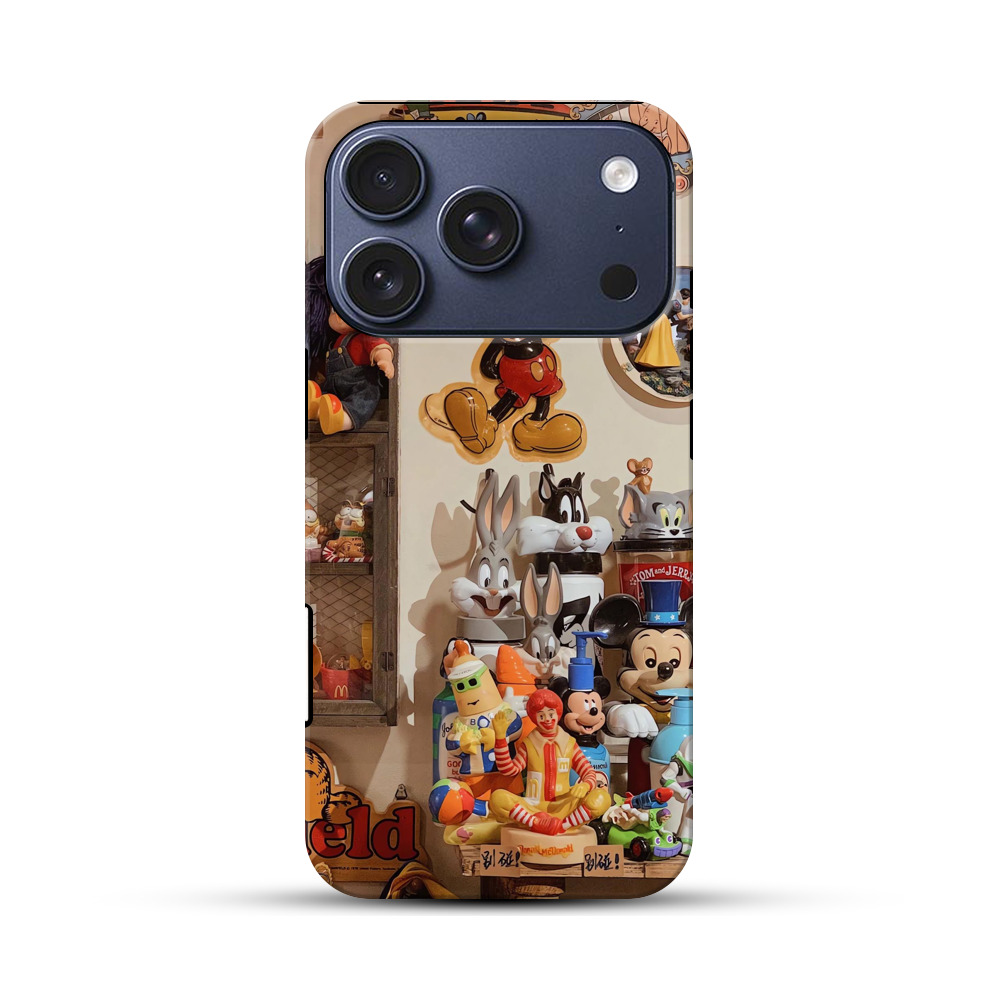 レトロポップキャラクター iPhone 17 Proオリジナルハ耐衝撃ケース