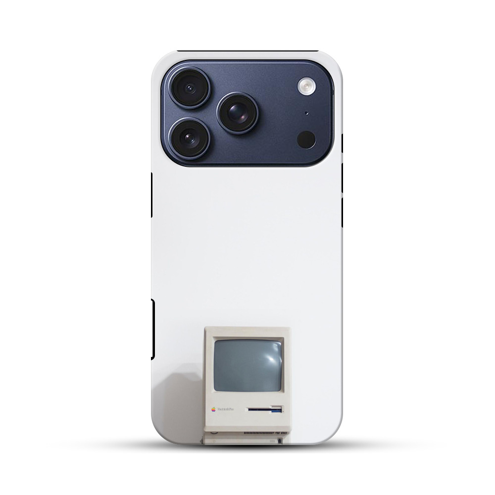 レトロテレビモニター部分の写真 iPhone 17 Proオリジナルハ耐衝撃ケース