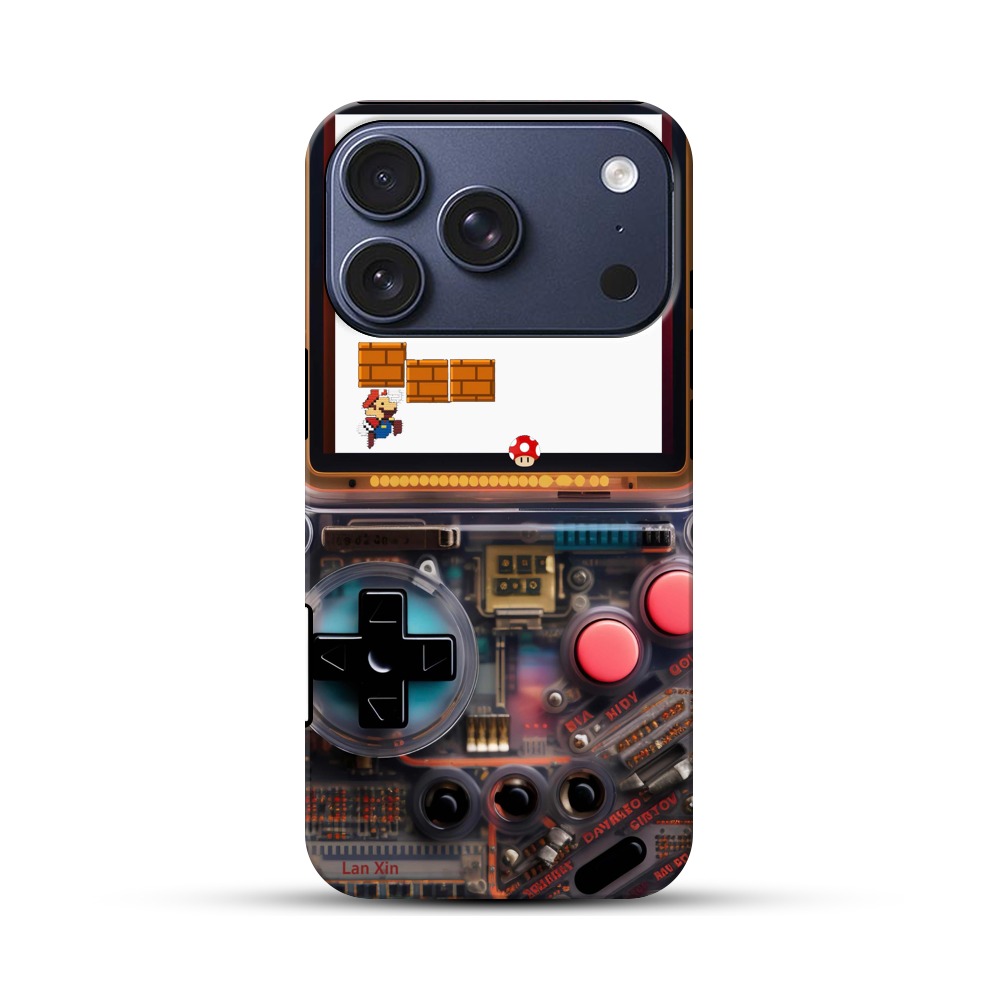 スーパーマリオのゲーム画面 iPhone 17 Proオリジナルハ耐衝撃ケース