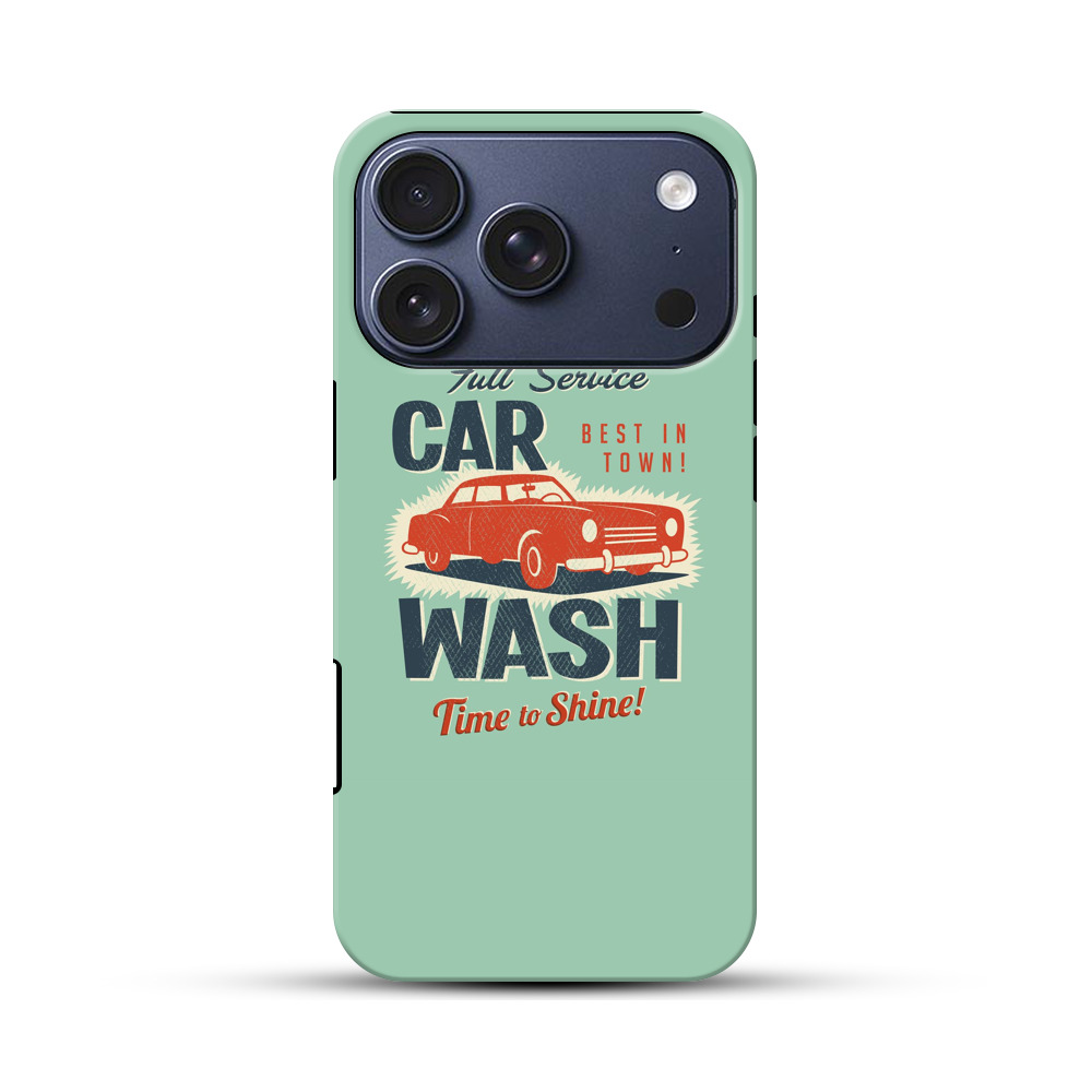 レトロな車のイラスト iPhone 17 Proオリジナルハ耐衝撃ケース