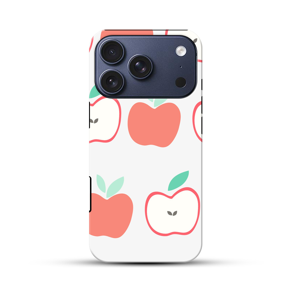 リンゴのパターン iPhone 17 Proオリジナルハ耐衝撃ケース
