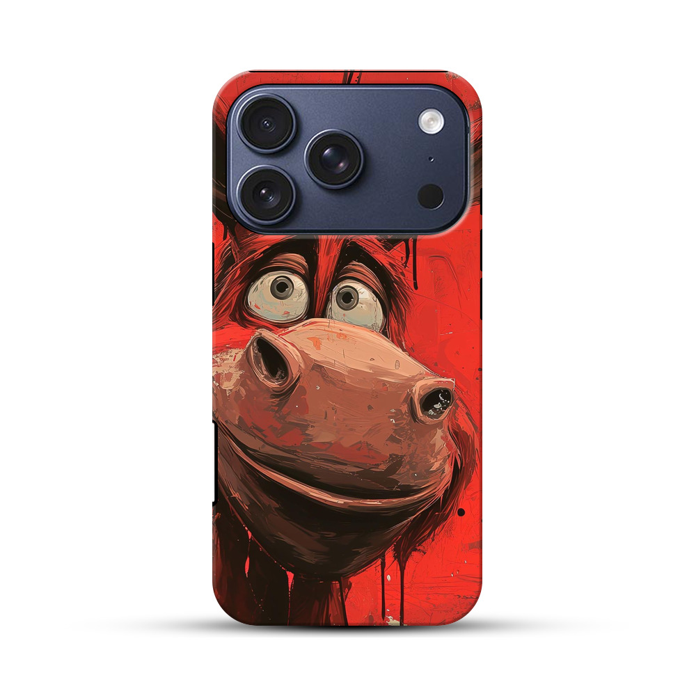 ユーモラスな赤ロバ iPhone 17 Proオリジナルハ耐衝撃ケース