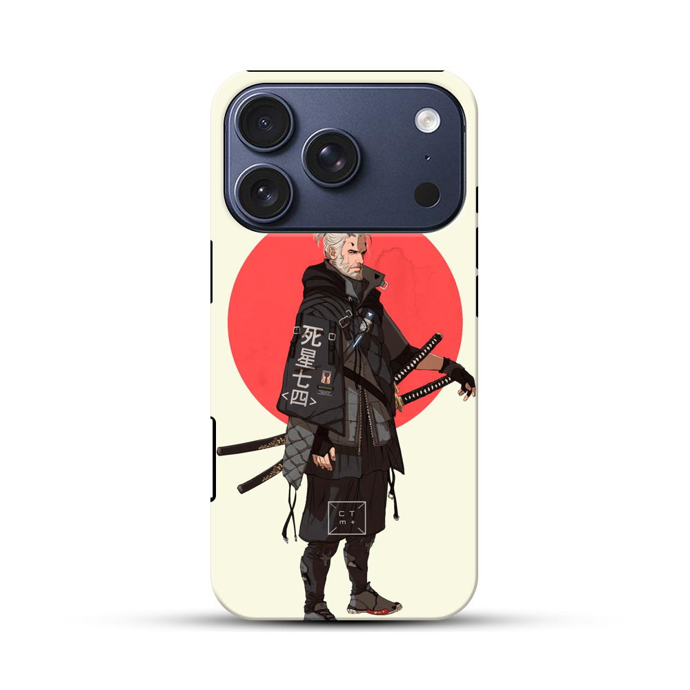 サムライ風現代武装男 iPhone 17 Proオリジナルハ耐衝撃ケース