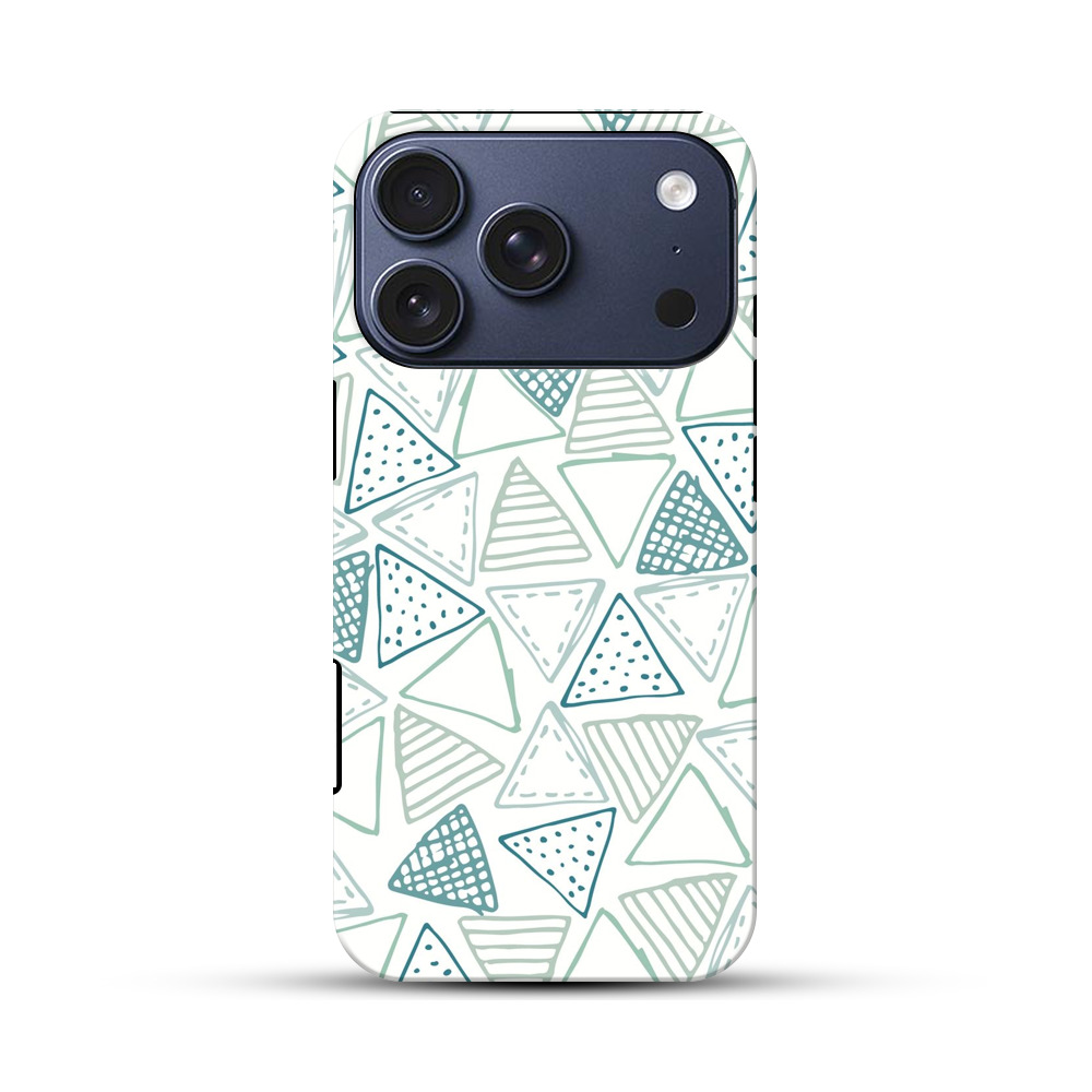 三角形のパターンデザイン iPhone 17 Proオリジナルハ耐衝撃ケース